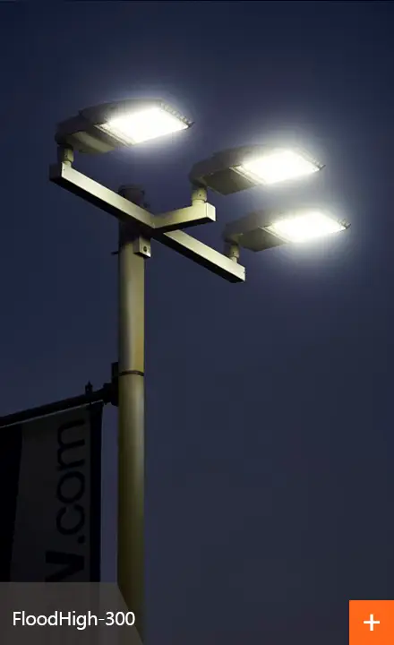 FloodHigh 300 use in Area & Site lighting application