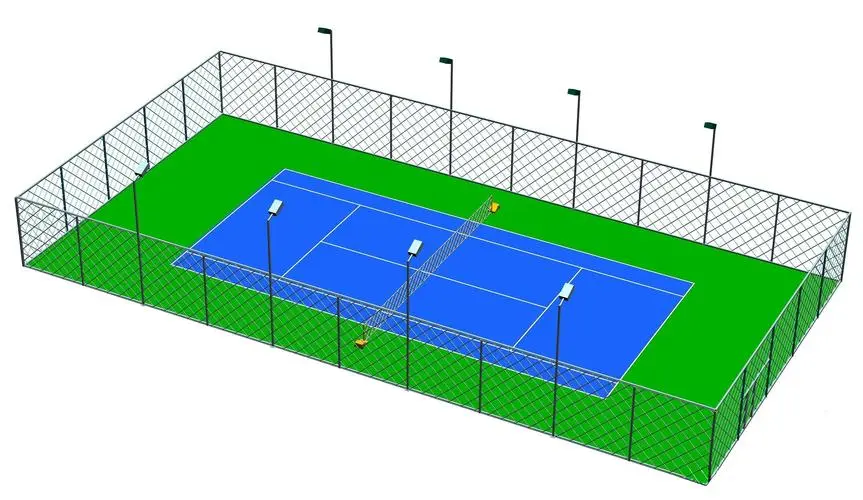 tennis court lighting solution