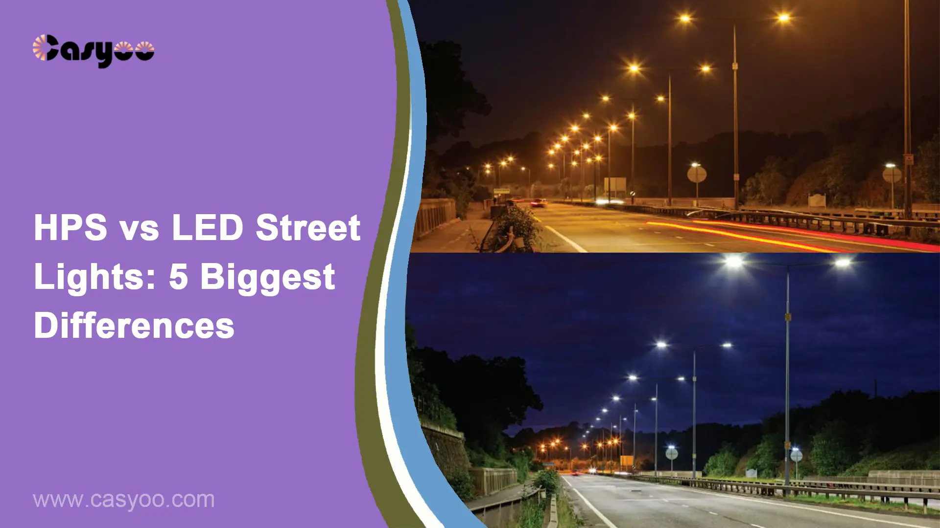 HPS vs LED Street Lights: 5 Biggest Differences - Casyoo