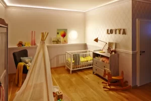 children's room soft white lighting