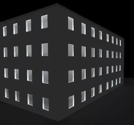 lighting for facades with multiple windows