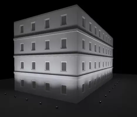 lighting for horizontally divided facades