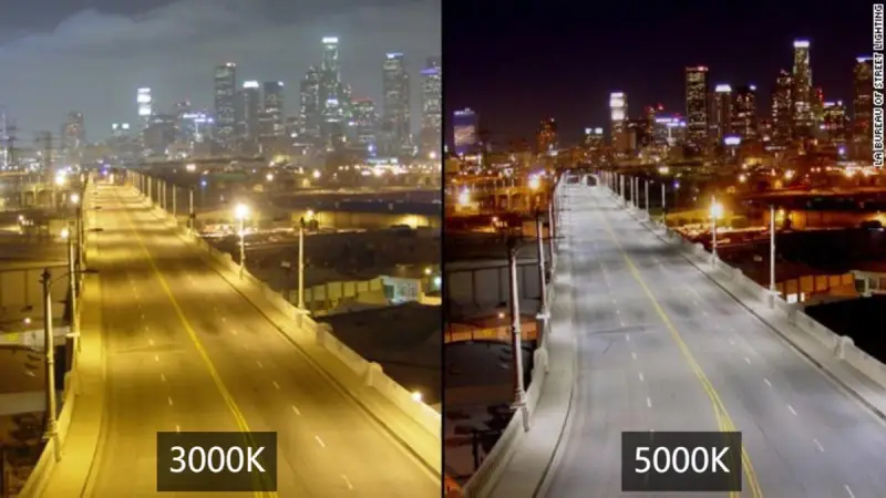 3000K vs 5000K LED street light