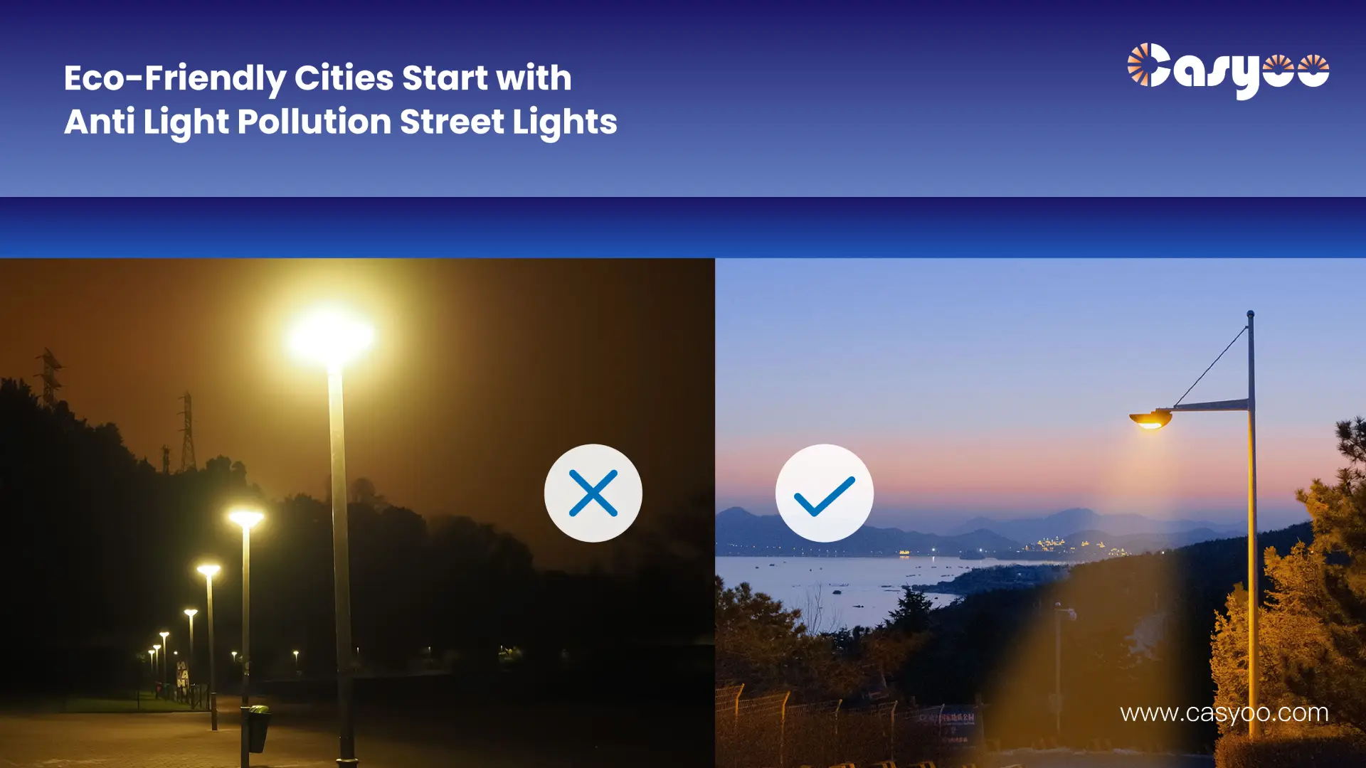 Eco-Friendly Cities Start with Anti Light Pollution Street Lights