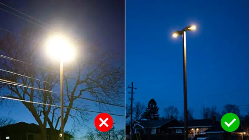 lumens too high causing light-pollution